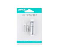 LOKLIK iCraft Replacement Deep-Point Blades Kit for Vinyl Cutting - 60° Standard Crafting Blades Compatible with LOKLIK iCraft Cutting Machines & Replacement Blade Holder - 2 Pack
