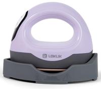 LOKLIK Mini Heat Press - Portable Heat Transfer Vinyl Machine for Sublimation Printing with Curved & Flat Plates, Flexible Temperature Settings & Digital Display - HTV Craft Heatpress Machine, Purple