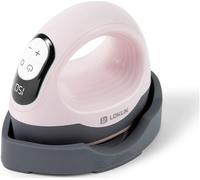 LOKLIK Mini Heat Press - Portable Heat Transfer Vinyl Machine for Sublimation Printing with Curved & Flat Plates, Flexible Temperature Settings & Digital Display - HTV Craft Heatpress Machine, Pink