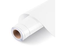 LOKLIK Self Adhesive Vinyl Roll - Permanent Vinyl for Signs, Decals & Crafts, Resistant to Outdoor Conditions & Washing - Crafting Material for Personalised Designs (Glossy White)