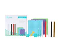 LOKLiK Starter Pack for Crafter & iCraft - 3 Vinyls, HTV, Transfer Tape, Weeding Tools, Cutting Mats - Personalize T-Shirts, Sweaters, Caps and Other Textiles. - Works with Any Plotter