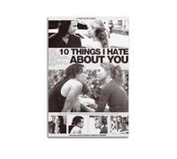 LOKLNEYK 10 THINGS I HATE ABOUT YOU Poster, Classic Moive Wall Art Canvas Posters Modern Prints for Living Room Bedroom Deco 20x30inch(50x75cm) Unframe-style