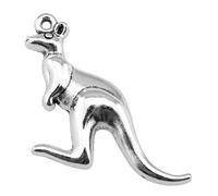 LOKLNEYK 10pcs 47x31mm Antique Silver Bronze Kangaroo Charms (ancient silvery)