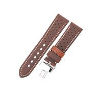 LOKLNEYK 20mm 22mm 24mm Vintage Leather Strap Fit For Samsung Galaxy Watch 3 4 5 6(Coffee,20mm)