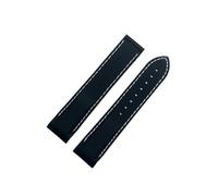 LOKLNEYK 20mm 22mm Curved End Rubber Watch Band Fit For Omega Seamaster 300 Fit For Hamilton/Tudor/Seiko/Water Ghost Waterproof Strap Watchband(Blue white-no clasp,22mm)