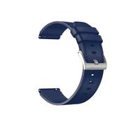 LOKLNEYK 22mm Genuine Leather Strap Suitable Fit For Xiaomi Watch S1 Pro/Color 2(Blue,For Mi Watch Color)