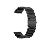 LOKLNEYK 22mm Metal Stainless Steel Strap/leather Strap Fit For Xiaomi Watch S1 Pro/Active/Color 2(Black steel,For Watch S1 Pro)