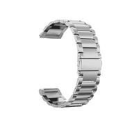 LOKLNEYK 22mm Metal Stainless Steel Strap/leather Strap Fit For Xiaomi Watch S1 Pro/Active/Color 2(Silver steel,For Xiaomi Watch S1)
