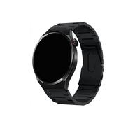 LOKLNEYK 22mm Titanium Alloy Strap Fit For Huawei Watch 4 GT2 3 Pro Gear S3 Frontier Fit For Samsung Galaxy 46mm Business Wristband For Amazfit GTR 4(Black,For Huawei Watch 4)