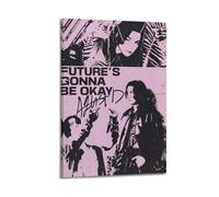 LOKLNEYK Agust D - Studio IRIXUE Poster, Hit Music Album Wall Art Canvas Posters Modern Prints for Living Room Bedroom Deco 16x24inch(40x60cm) Frame-style