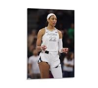 LOKLNEYK A'ja WilsonModern Wall Art Poster Minimalist Print for Living Room Bedroom Office A Simple Yet Striking Decor for Modern Homes16x24inch(40x60cm) Frame-style