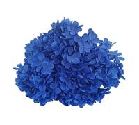 LOKLNEYK Artificial Hydrangea Bunch 5 Heads Silk Fake Flowers Home Decor Wedding Arrangements Photography Props 48cm Length 17cm Flower(Royalblue)
