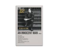 LOKLNEYK Billy Joel-An Innocent Man Poster, Hit Music Album Wall Art Canvas Posters Modern Prints for Living Room Bedroom Deco 20x30inch(50x75cm) Unframe-style
