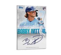 LOKLNEYK Bobby Witt Jr.Modern Wall Art Poster - Minimalist Print for Living Room Bedroom & Office A Simple Yet Striking Decor for Modern Homes24x36inch(60x90cm) Frame-style