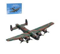LOKLNEYK Bomber Building Blocks Set, 3281PCS Historic Military WWII British Lancaster Aircraft Display MOC Heavy Bomber Brick Model, Collectible Aviation Build for Adult Youth