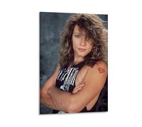 LOKLNEYK Bon JoviModern Wall Art Poster Minimalist Print for Living Room Bedroom Office A Simple Yet Striking Decor for Modern Homes16x24inch(40x60cm) Frame-style