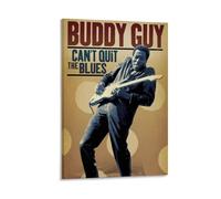 LOKLNEYK Buddy GuyModern Wall Art Poster - Minimalist Print for Living Room Bedroom & Office A Simple Yet Striking Decor for Modern Homes24x36inch(60x90cm) Frame-style