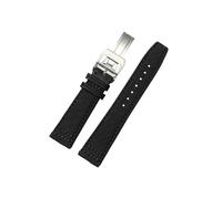 LOKLNEYK Canvas Watch Strap fit for Mido Navigator Polo M026.830.18.091.00 Waterproof Sweat-Proof Soft Comfortable Leather Watchband 21mm Men(Black-steel-B)