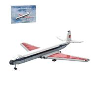 LOKLNEYK Comet Airliner Building Blocks Set, 2248PCS British Aviation Display MOC Classic Passenger Aircraft Brick Model, Large Historic Collectible Assembly Set for Adult Youth