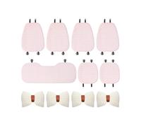 LOKLNEYK Creative And Simple Cotton And Linen Four-season Universal Protective Seat Cushions For Car Front And Rear Car Seat Cushion(With 4w pillowsB)