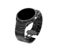 LOKLNEYK Curved End Seamless Stainless Steel Strap Fit For Samsung Galaxy Watch 6 4 5 Pro 40 44mm(Black,Galaxy 6classic 43mm)