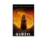 LOKLNEYK Damsel 2024 FilmModern Wall Art Poster - Minimalist Print for Living Room Bedroom & Office A Simple Yet Striking Decor for Modern Homes08x12inch(20x30cm) Unframe-style