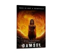 LOKLNEYK Damsel 2024 FilmModern Wall Art Poster - Minimalist Print for Living Room Bedroom & Office A Simple Yet Striking Decor for Modern Homes24x36inch(60x90cm) Frame-style