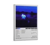 LOKLNEYK Daniel Caesar -Never Enough Poster, Hit Music Album Wall Art Canvas Posters Modern Prints for Living Room Bedroom Deco 08x12inch(20x30cm) Frame-style