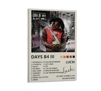 LOKLNEYK Days B4 Iii LuckiModern Wall Art Poster Minimalist Print for Living Room Bedroom Office A Simple Yet Striking Decor for Modern Homes08x12inch(20x30cm) Frame-style