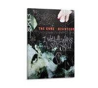 LOKLNEYK Disintegration by The CureModern Wall Art Poster Minimalist Print for Living Room Bedroom Office A Simple Yet Striking Decor for Modern Homes16x24inch(40x60cm) Frame-style