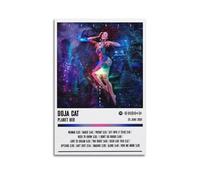 LOKLNEYK Doja Cat - Planet Her Poster, Hit Music Album Wall Art Canvas Posters Modern Prints for Living Room Bedroom Deco 24x36inch(60x90cm) Unframe-style