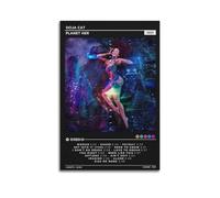LOKLNEYK Doja Cat-Planet Her Poster, Hit Music Album Wall Art Canvas Posters Modern Prints for Living Room Bedroom Deco 12x18inch(30x45cm) Unframe-style-1