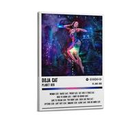LOKLNEYK Doja Cat - Planet Her Poster, Hit Music Album Wall Art Canvas Posters Modern Prints for Living Room Bedroom Deco 16x24inch(40x60cm) Frame-style