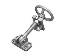 LOKLNEYK Door handles, Oven Door Lock, Stainless Steel Wheel Handle, Drying Box Handwheel, Cold Storage Steamer Steam Cabinet Adjustable Latch(Open Type)