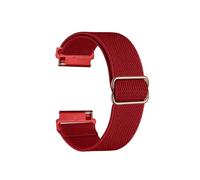 LOKLNEYK Elastic nylon strap suitable fit for Omega X Swatch collaboration MoonSwatch planet replacement strap(Red)