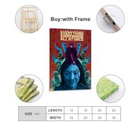 LOKLNEYK Everything Everywhere All at OnceModern Wall Art Poster Minimalist Print for Living Room Bedroom Office A Simple Yet Striking Decor for Modern Homes08x12inch(20x30cm) Frame-style