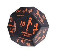 LOKLNEYK Foam Dice Stress Relief Plaything Yoga Ball 12-Sided PU Rounded Corners Multi-Color(Orange)