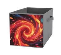 LOKLNEYK Foldable Storage Bin for Clothes Energy Vortex Collapsible Fabric Storage Cubes Bins