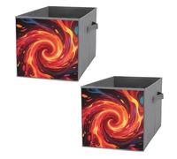 LOKLNEYK Foldable Storage Bin for Clothes Energy Vortex Collapsible Fabric Storage Cubes Bins