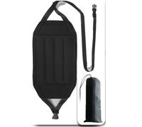 LOKLNEYK Folding Hammock-Style Footrest: Airplane Travel & Office Rest, Comfort Feet Support for On-The-Go Use(Black Stilt Bed)