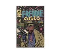 LOKLNEYK Freddie Gibbs Retro Comics Poster, Hit Music Album Wall Art Canvas Posters Modern Prints for Living Room Bedroom Deco 08x12inch(20x30cm) Unframe-style