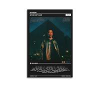 LOKLNEYK Giveon - Give Or Take Poster, Hit Music Album Wall Art Canvas Posters Modern Prints for Living Room Bedroom Deco 24x36inch(60x90cm) Unframe-style