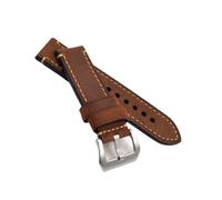 LOKLNEYK Handmade vintage Watch Strap Band Genuine Leather 20 22 24mm 26mm Watchbands Black Brown Men Women Watch Belt Strap Accessories(A,24mm)