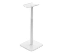 LOKLNEYK Headphones Hanger Creative Headphone Stand Table Classic Earphone Aluminum Support Bar Save Space(White)