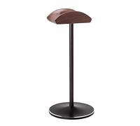 LOKLNEYK Headphones Hanger Creativity Headphone Stand Table Classic Earphone with Aluminum Support Bar Game Accessories(Bwalnut+black)