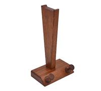 LOKLNEYK Headphones Hanger Headset Stand Solid Wood Headphone with Winding Column Holder Game