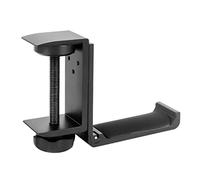 LOKLNEYK Headphones Hanger Headset Stand Universal Adjustable Foldable Headphone Hanger Lightweight Headphone Stand for Desk(Black)