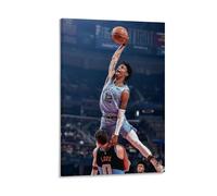 LOKLNEYK Ja MorantModern Wall Art Poster Minimalist Print for Living Room Bedroom Office A Simple Yet Striking Decor for Modern Homes20x30inch(50x75cm) Frame-style