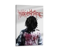 LOKLNEYK Ken Carson - More Chaos Poster, Hit Music Album Wall Art Canvas Posters Modern Prints for Living Room Bedroom Deco 08x12inch(20x30cm) Frame-style