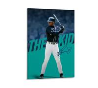 LOKLNEYK Ken Griffey Jr.Modern Wall Art Poster Minimalist Print for Living Room Bedroom Office A Simple Yet Striking Decor for Modern Homes16x24inch(40x60cm) Frame-style